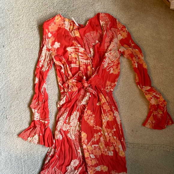 Free People tie midi dress - Picture 3 of 5